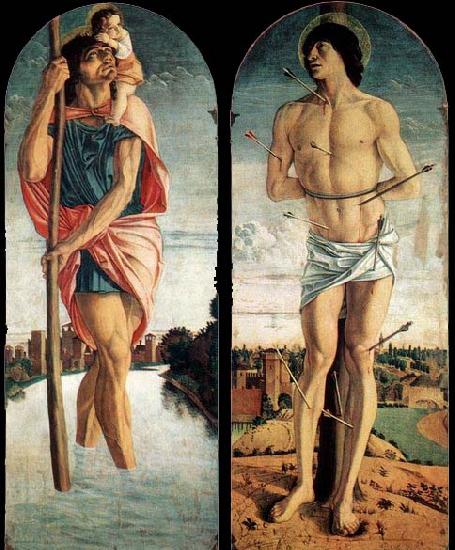 Giovanni Bellini Polyptych of S. Vincenzo Ferreri oil painting picture